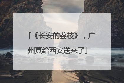 《长安的荔枝》，广州真给西安送来了