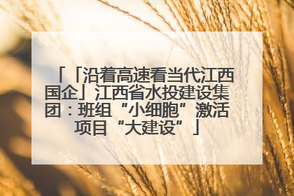 「沿着高速看当代江西国企」江西省水投建设集团：班组“小细胞”激活项目“大建设”