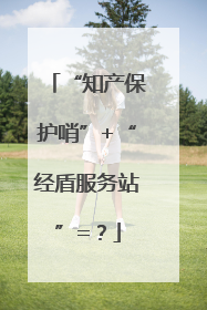 “知产保护哨”+“经盾服务站”=？