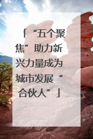 “五个聚焦”助力新兴力量成为城市发展“合伙人”