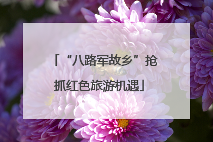 “八路军故乡”抢抓红色旅游机遇