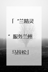 “兰精灵”服务兰州马拉松