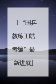 “国乒教练王皓考编”最新进展