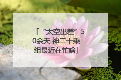 “太空出差”50余天 神二十乘组最近在忙啥