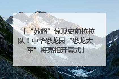 “苏超”惊现史前拉拉队！中华恐龙园“恐龙大军”将亮相开幕式