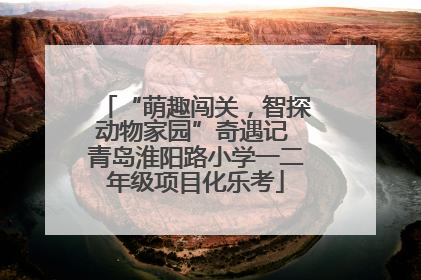 “萌趣闯关，智探动物家园”奇遇记 青岛淮阳路小学一二年级项目化乐考