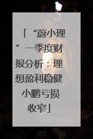 “蔚小理”一季度财报分析：理想盈利稳健 小鹏亏损收窄