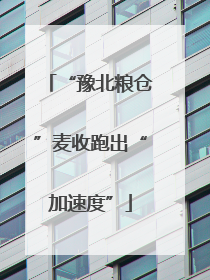 “豫北粮仓”麦收跑出“加速度”