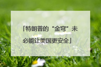 特朗普的“金穹”未必能让美国更安全