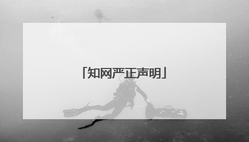 知网严正声明