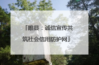 睢县：诚信宣传共筑社会信用防护网