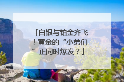 白银与铂金齐飞！黄金的“小弟们”正同时爆发？