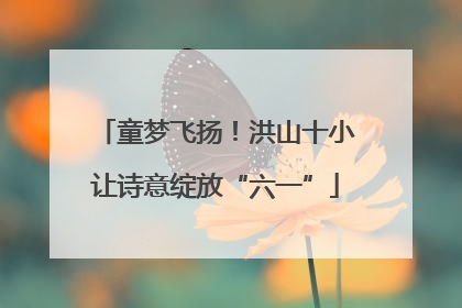 童梦飞扬！洪山十小让诗意绽放“六一”