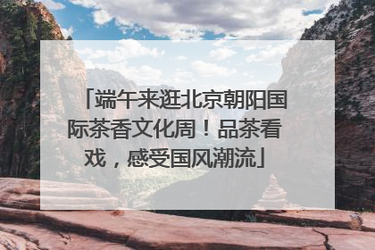 端午来逛北京朝阳国际茶香文化周！品茶看戏，感受国风潮流