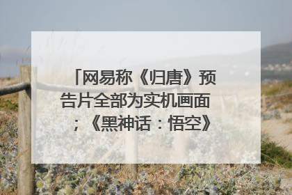 网易称《归唐》预告片全部为实机画面；《黑神话：悟空》公布Xbox版预购视频｜游戏早参