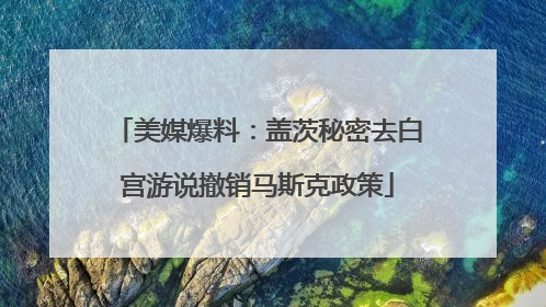美媒爆料：盖茨秘密去白宫游说撤销马斯克政策