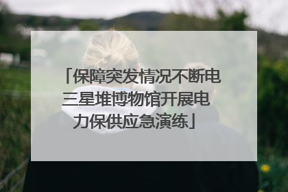 保障突发情况不断电 三星堆博物馆开展电力保供应急演练