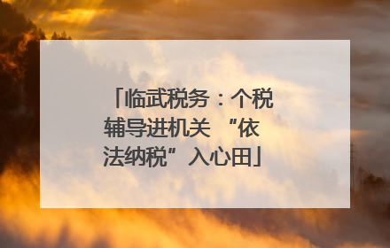 临武税务：个税辅导进机关 “依法纳税”入心田