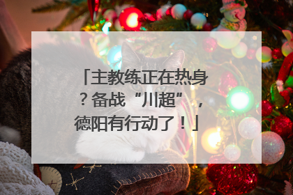 主教练正在热身？备战“川超”，德阳有行动了！