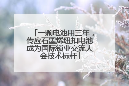 一颗电池用三年，传应石墨烯纽扣电池成为国际锁业交流大会技术标杆