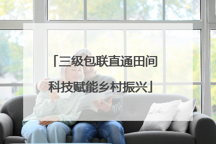 三级包联直通田间 科技赋能乡村振兴