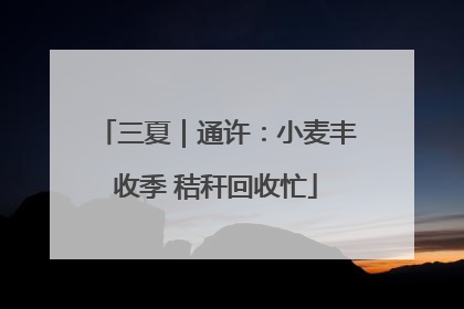 三夏｜通许：小麦丰收季 秸秆回收忙