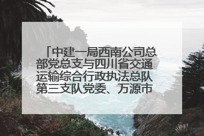 中建一局西南公司总部党总支与四川省交通运输综合行政执法总队第三支队党委、万源市草坝镇莲花院村党支部开展党建联建