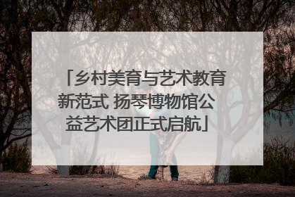 乡村美育与艺术教育新范式 扬琴博物馆公益艺术团正式启航
