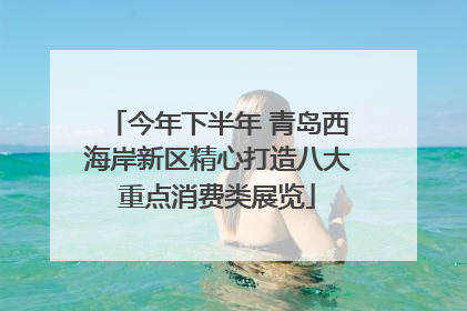 今年下半年 青岛西海岸新区精心打造八大重点消费类展览