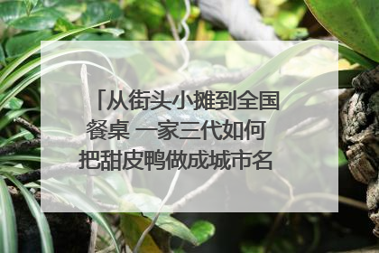 从街头小摊到全国餐桌 一家三代如何把甜皮鸭做成城市名片？｜封面深镜