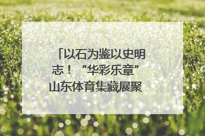 以石为鉴以史明志！“华彩乐章”山东体育集藏展聚焦“岱石丹心”