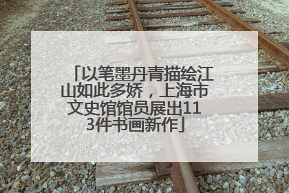 以笔墨丹青描绘江山如此多娇，上海市文史馆馆员展出113件书画新作