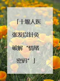 十堰人医张发以针灸破解“情绪密码”