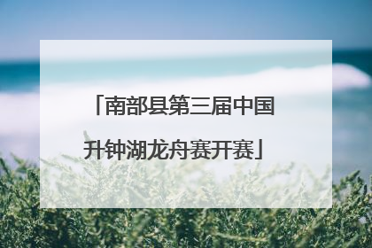 南部县第三届中国升钟湖龙舟赛开赛