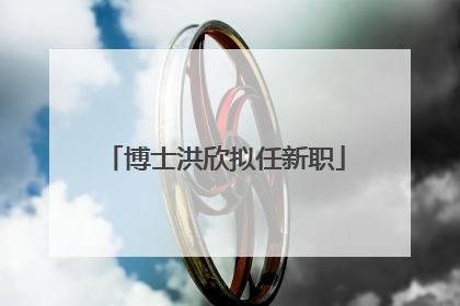 博士洪欣拟任新职