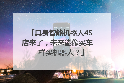 具身智能机器人4S店来了，未来能像买车一样买机器人？