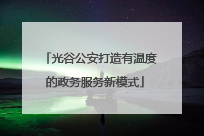 光谷公安打造有温度的政务服务新模式