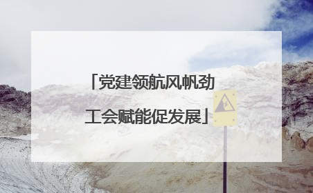 党建领航风帆劲 工会赋能促发展