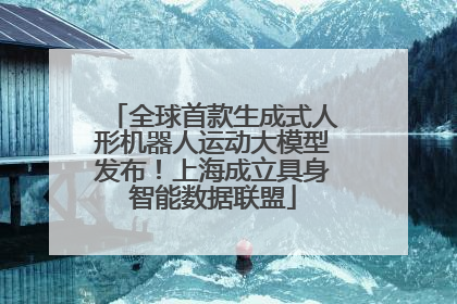 全球首款生成式人形机器人运动大模型发布！上海成立具身智能数据联盟