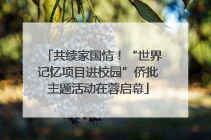 共续家国情！“世界记忆项目进校园”侨批主题活动在蓉启幕