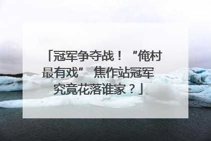 冠军争夺战！“俺村最有戏” 焦作站冠军究竟花落谁家？