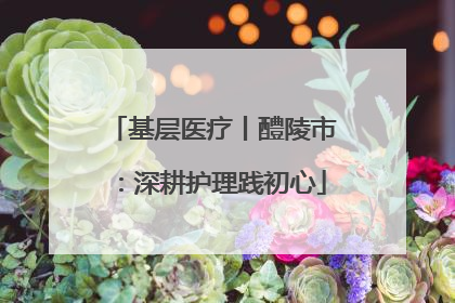 基层医疗丨醴陵市：深耕护理践初心