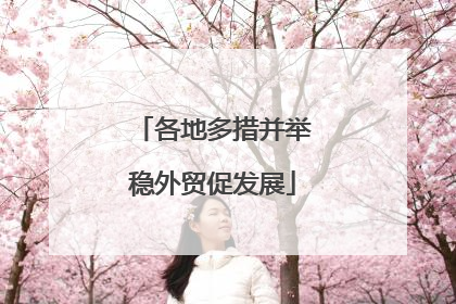 各地多措并举稳外贸促发展
