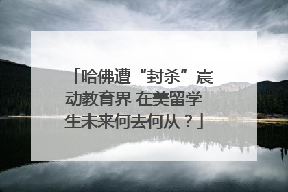 哈佛遭“封杀”震动教育界 在美留学生未来何去何从？