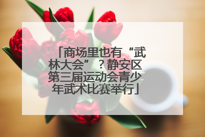 商场里也有“武林大会”？静安区第三届运动会青少年武术比赛举行