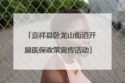 嘉祥县卧龙山街道开展医保政策宣传活动