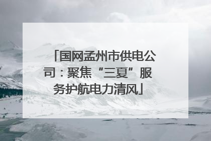 国网孟州市供电公司：聚焦“三夏”服务护航电力清风