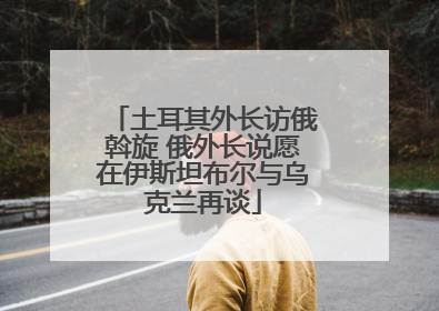 土耳其外长访俄斡旋 俄外长说愿在伊斯坦布尔与乌克兰再谈