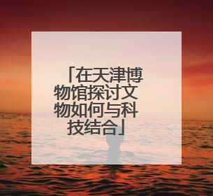 在天津博物馆探讨文物如何与科技结合