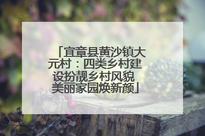 宜章县黄沙镇大元村：四类乡村建设扮靓乡村风貌 美丽家园焕新颜